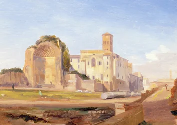 Der Tempel der Venus und Rom, Rom, 1840